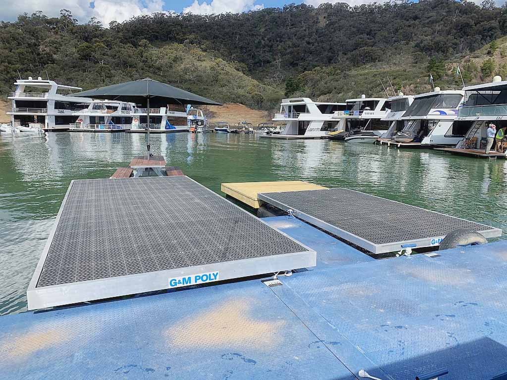 poly pontoon floating deck