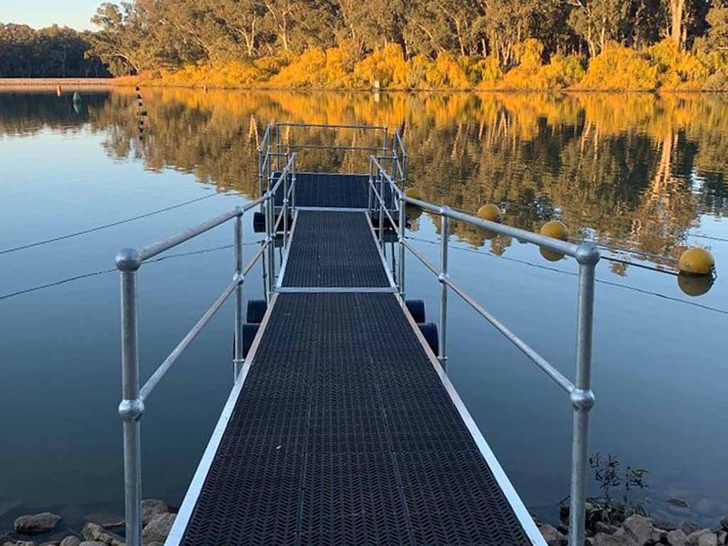 poly pontoon walkway