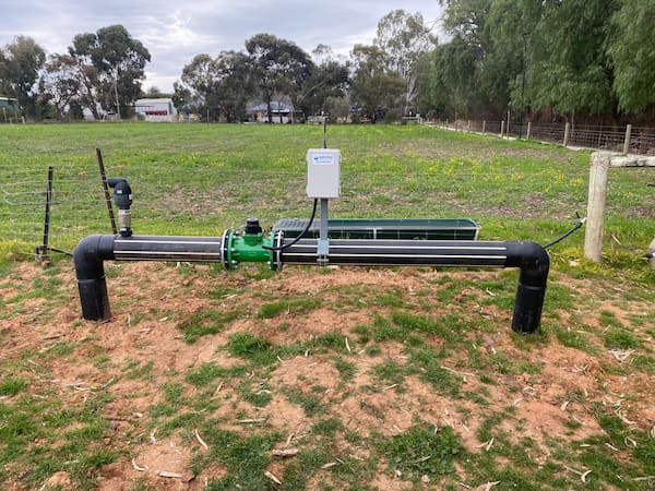 site with meter installed
