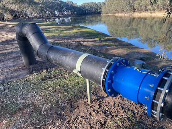 meter looking downstream